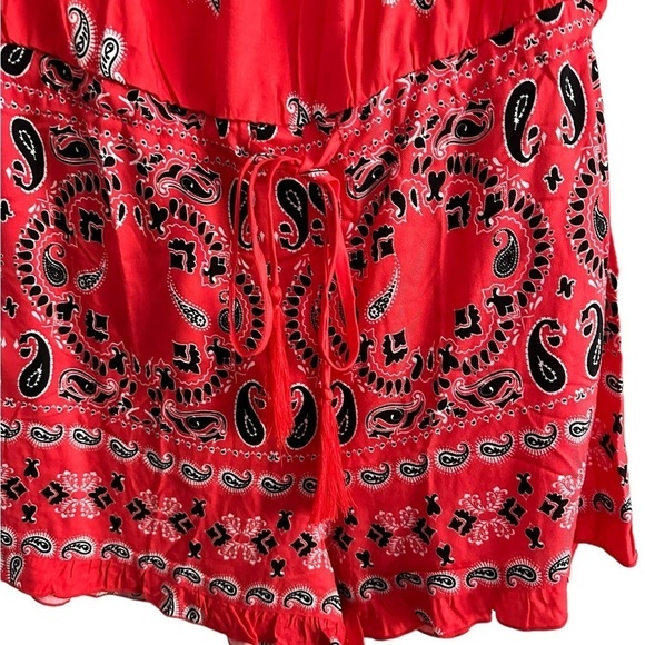 Venus Off Shoulder Romper Tie Front Size Small - Picture 9 of 17